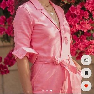 J crew Pink Jumpsuit